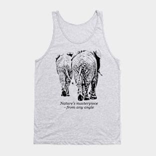 Elephant Pair, Rear View | African Wildlife Tank Top